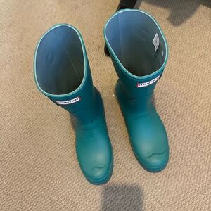 Hunter Teal Waterproof Boots NEVER USED